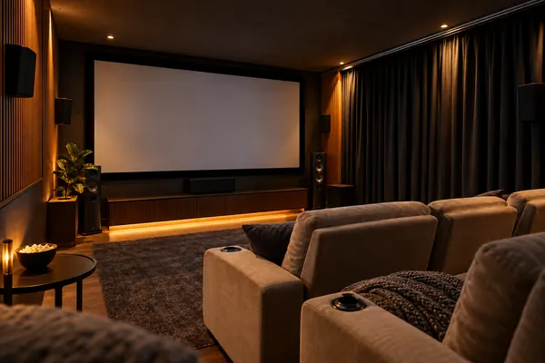 Home theater integrado à casa
